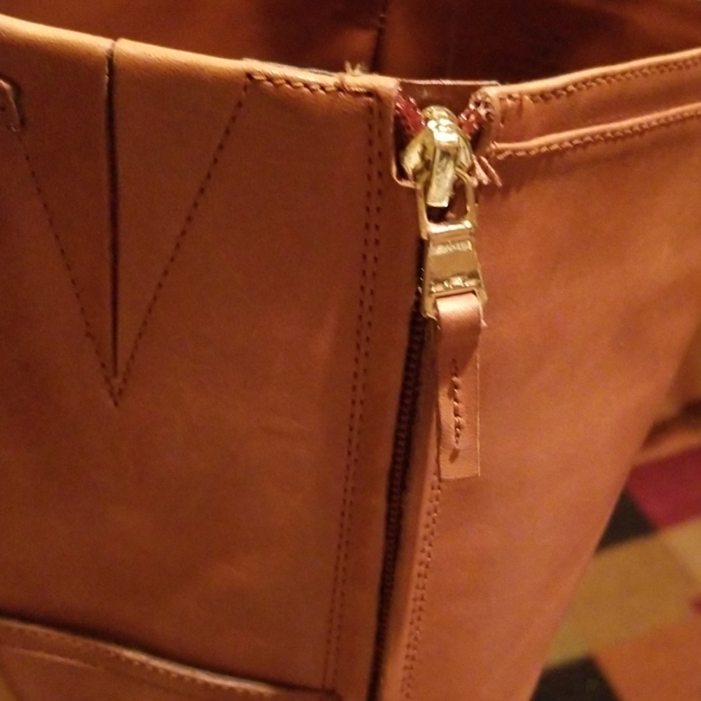 Ralph Lauren Vallerie Amber Cognac Boots - Picture 7 of 12